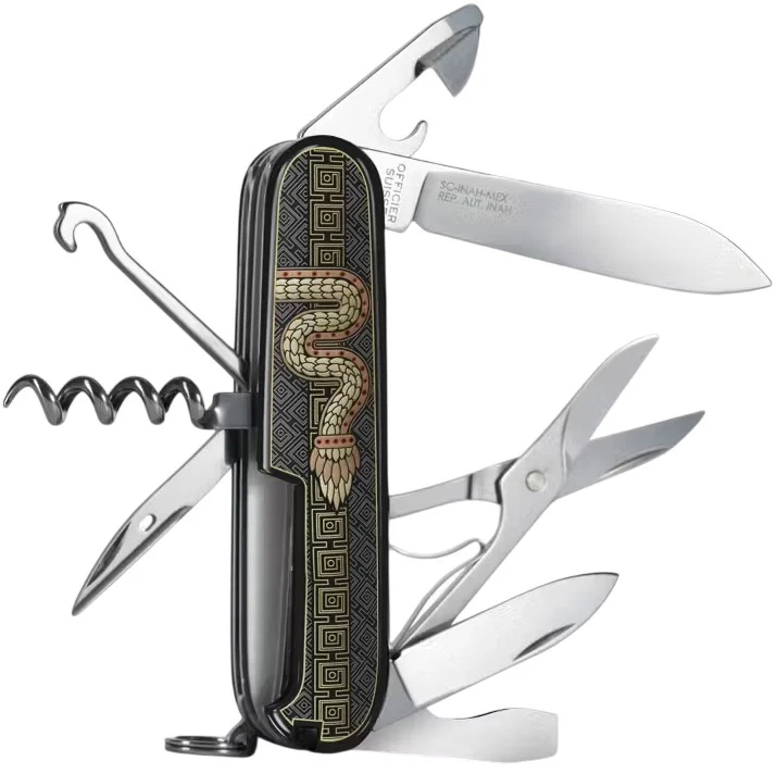 Navaja Limited Edition Climber Quetzalcóatl 91mm Negro-Oro 2026 Victorinox® 1.3703.3-X6 [Pieza] - Image 5