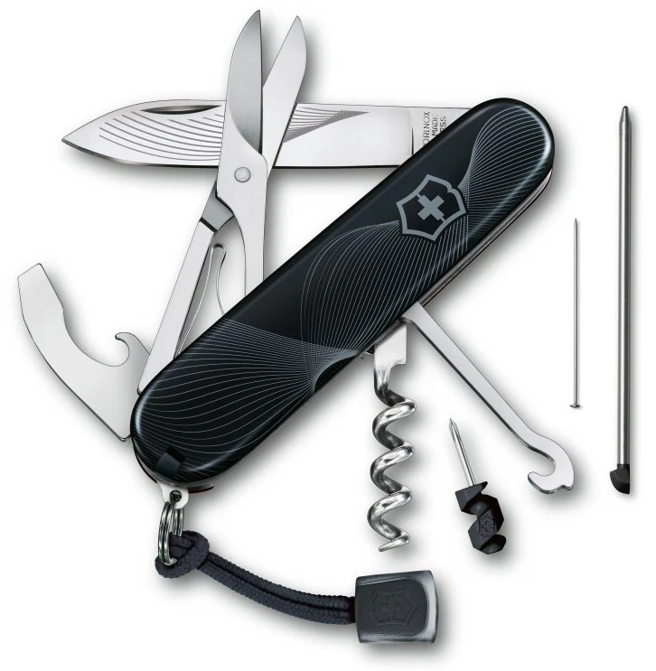 Navaja Limited Edition Compact Dark Wave 91mm Negro 2024 Victorinox® 1.3405.3-X1 [Pieza]