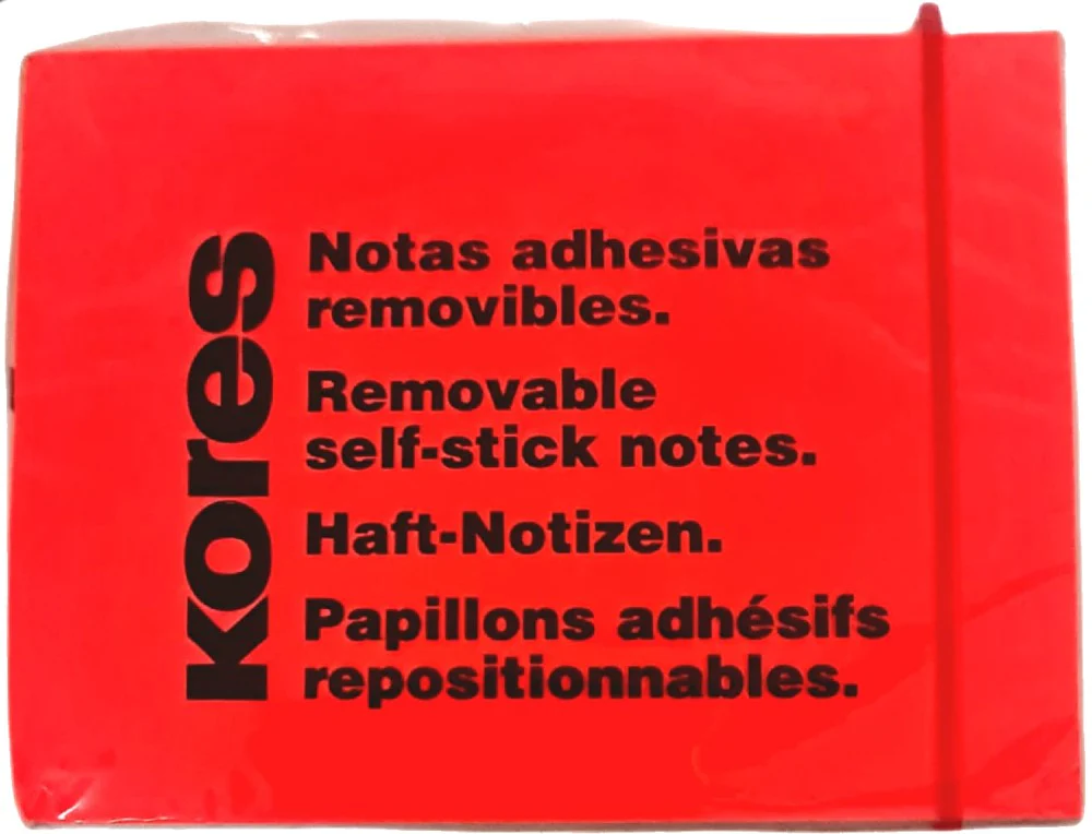 Notas Adhesivas  40hjs  3×4"  Fluorescente Kores® [Pieza] - Image 2