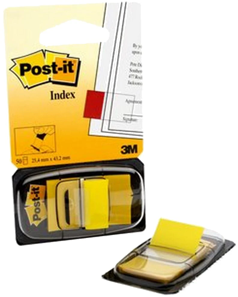 Notas Adhesivas (bandera) Post-It® c/50 Amarillo 1×1.7" 3M® 680-5 [Pieza]