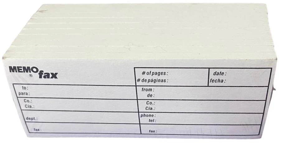 Notas Adhesivas Memofax71 10 Block c/50h 500hj Blanco 1.5×4" Janel® [Pieza]
