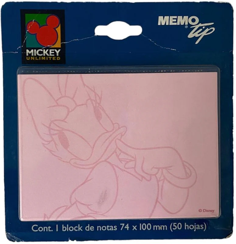 Notas Adhesivas Memotip Disney Daisy 50hjs Rosa 3×4" Janel® [Pieza]