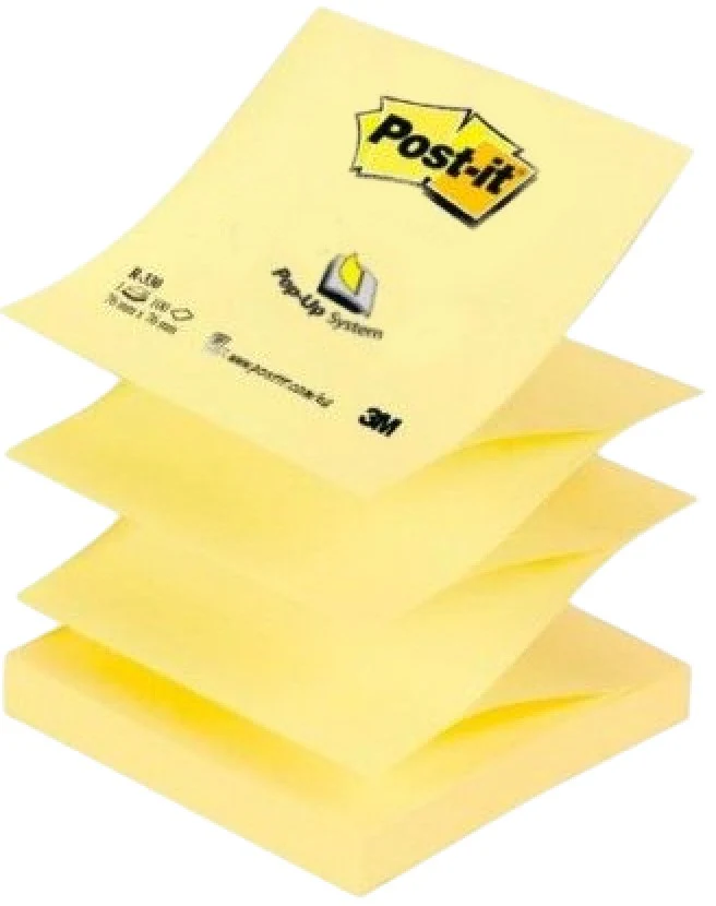 Notas Adhesivas Repuesto Post-It® Pop-up 100hj Amarillo 3×3" 3M® R330-YW [Pieza]