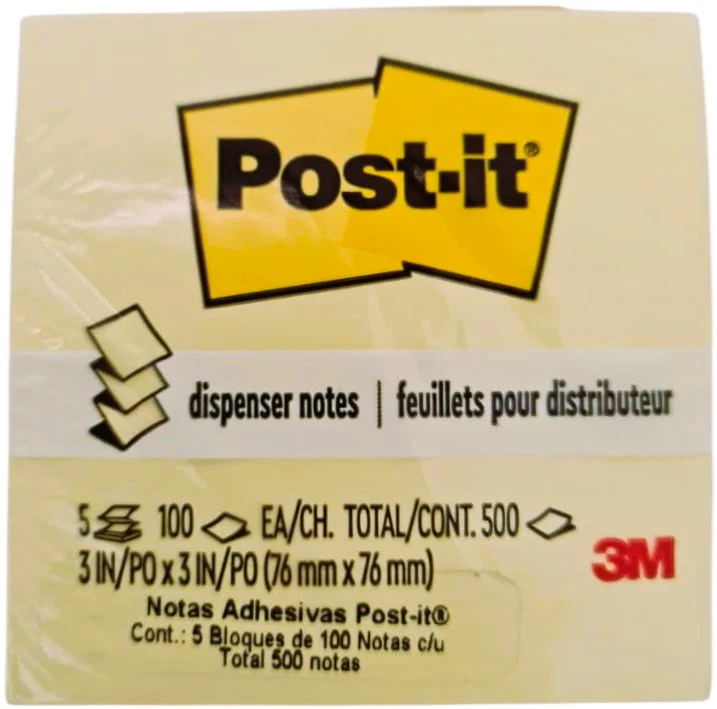 Notas Adhesivas Repuesto Post-It® Pop-up 5b c/100h 500hj Amarillo 3×3" 3M® R330 [Paquete] - Image 2