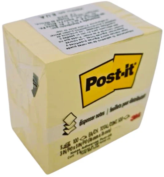 Notas Adhesivas Repuesto Post-It® Pop-up 5b c/100h 500hj Amarillo 3×3" 3M® R330 [Paquete] - Image 3