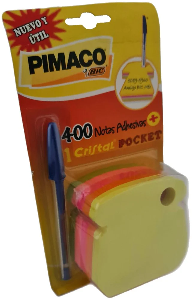 Notas Adhesivas Teléfono+CristalPoket Bic 400hj Colores 3×3" Primaco® 8200143 [Pieza] - Image 3