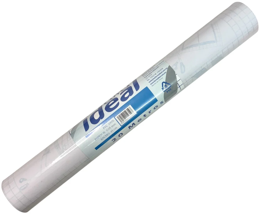 Papel Adhesivo Contac pvc Cover Transparente ,45×20m Ideal® 2319 [Rollo] - Image 2