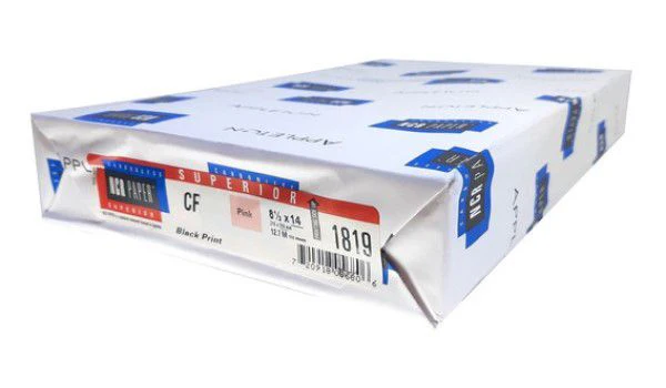 Papel Autocopiante C.F. paquete c/500 Rosa pastel Oficio 75g NCR® [Resma]