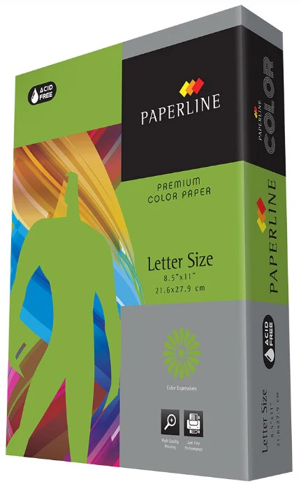 Papel Bond Color Brights  38.5k Carta 80g Paquete c/500 PaperLine®/Supra® [Resma] - Image 7