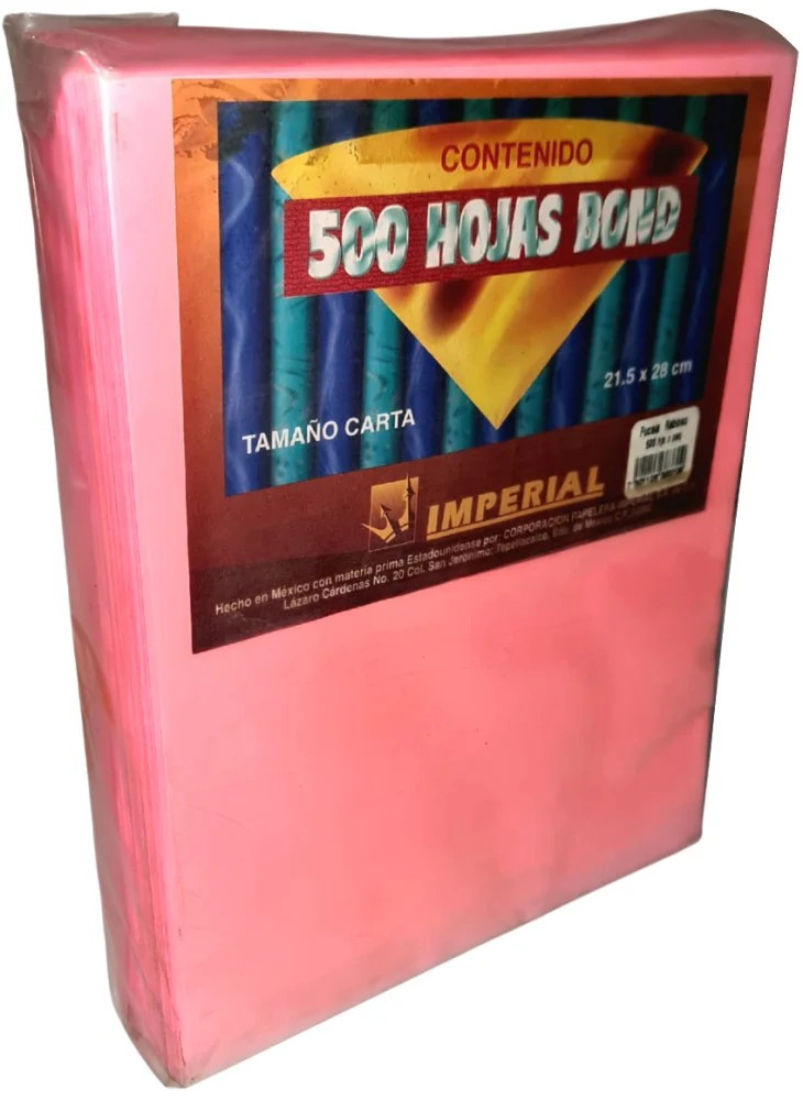Papel Bond Color c/500 75g Fucsia Rabioso Carta Imperial® 126383709 [Resma]
