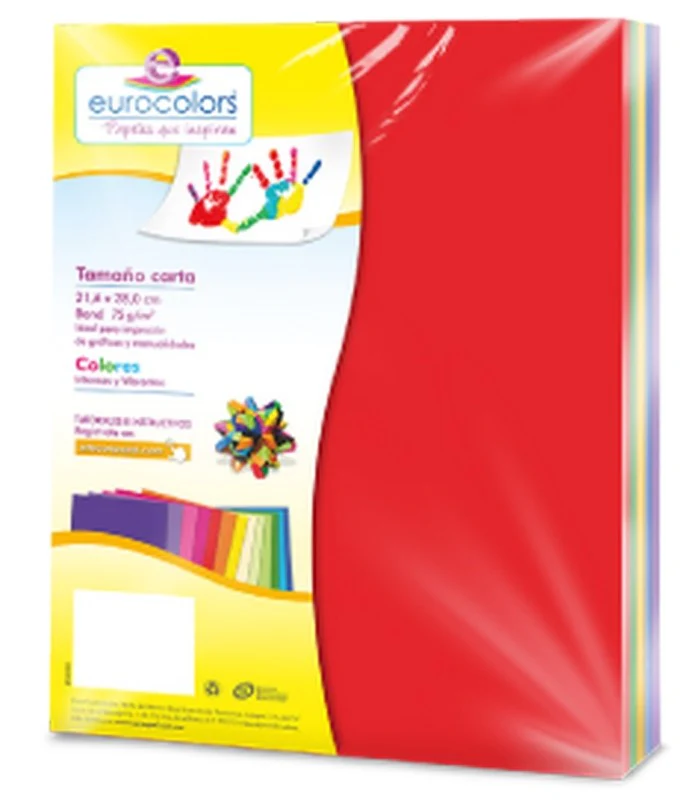 Papel Bond Color  Carta eurocolors [Cien hojas/Paquete/Resma] - Image 13