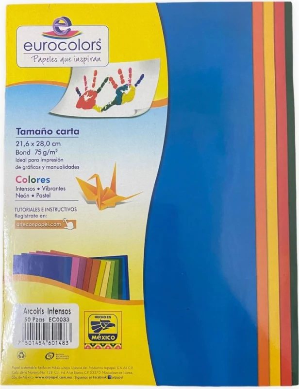 Papel Bond Color  Carta eurocolors [Cien hojas/Paquete/Resma] - Image 14