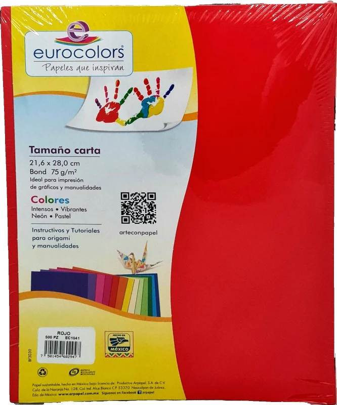 Papel Bond Color  Carta eurocolors [Cien hojas/Paquete/Resma] - Image 17