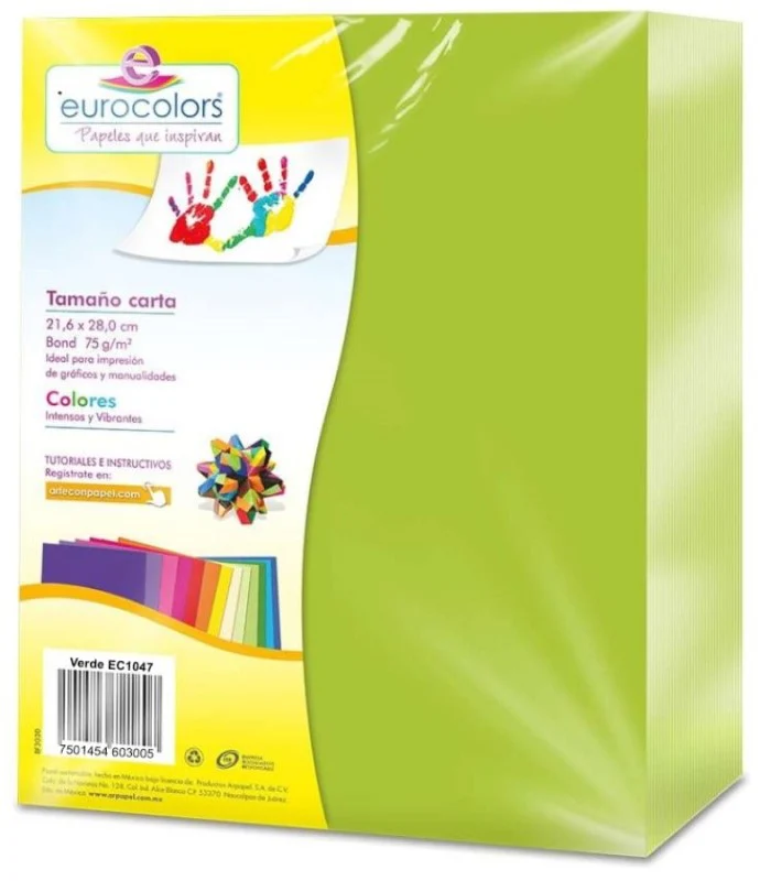 Papel Bond Color  Carta eurocolors [Cien hojas/Paquete/Resma] - Image 18
