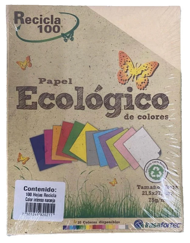 Papel Bond Color  Carta Recicla 100 Irasa® [Cien hojas/Paquete/Resma] - Image 18