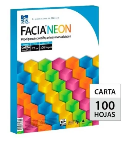 Papel Bond Color Cartulina Fluorescente Facia Neón pack Copamex® [Cien hojas/Paquete] - Image 3