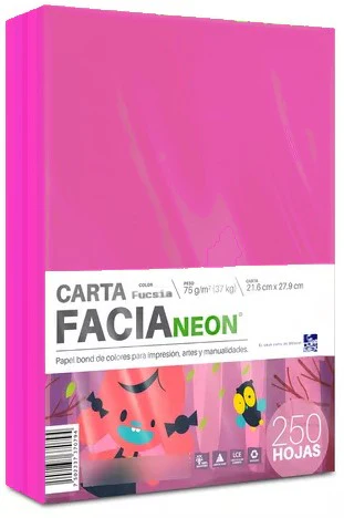 Papel Bond Color Cartulina Fluorescente Facia Neón pack Copamex® [Cien hojas/Paquete] - Image 4