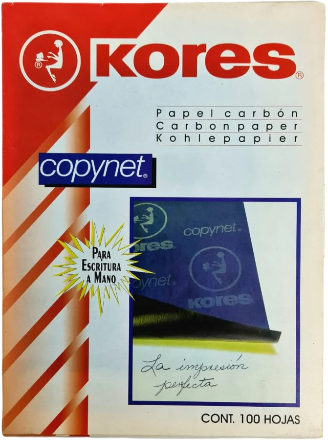 Papel Carbón Copynet c/100 Azul Carta Kores® [Caja] - Image 3