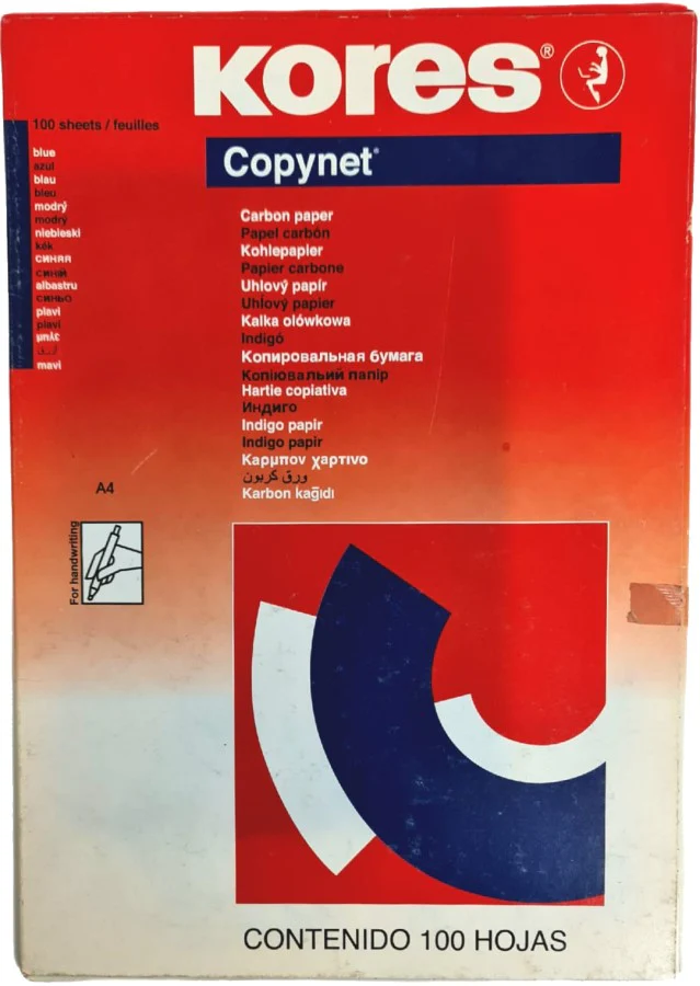 Papel Carbón Copynet c/100 Azul Carta Kores® [Caja] - Image 4