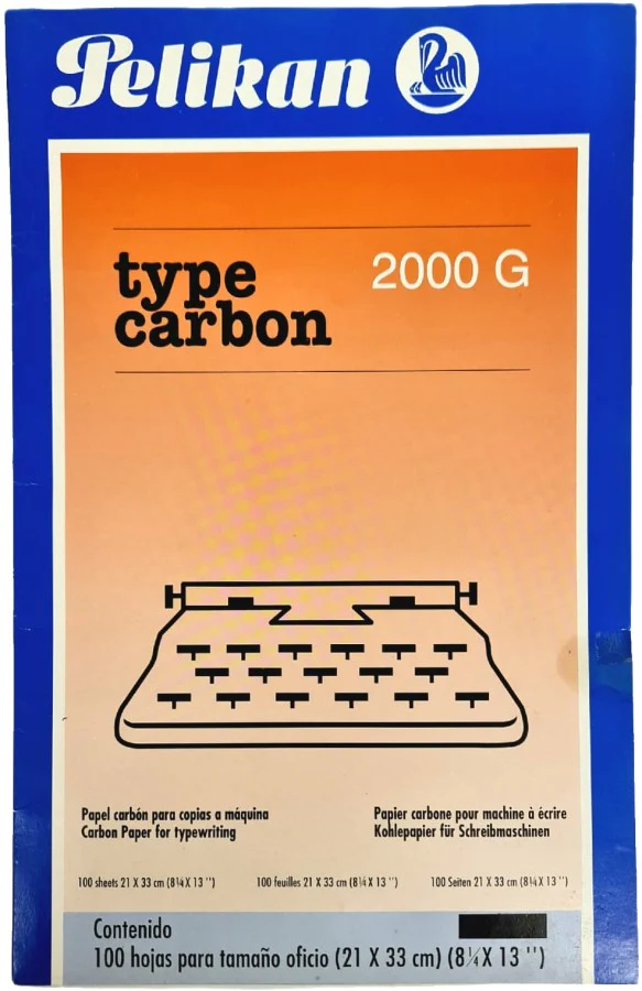 Papel Carbón Type 2000 G c/100 Negro Oficio Pelikan® [Caja]
