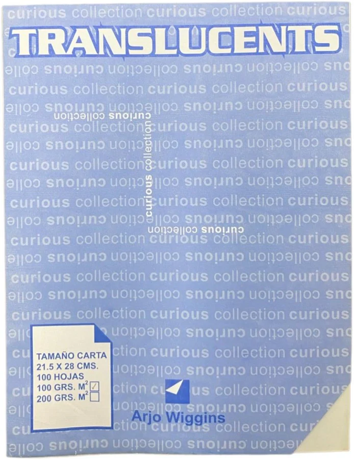 Papel Curious Translucent  c/100 Carta 100g Arjowiggins® [Cien hojas]