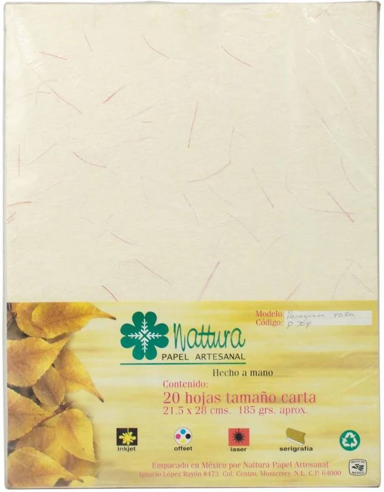 Papel Hecho Mano  185g c/20 Hojas  Carta Nattura® [Paquete] - Image 11