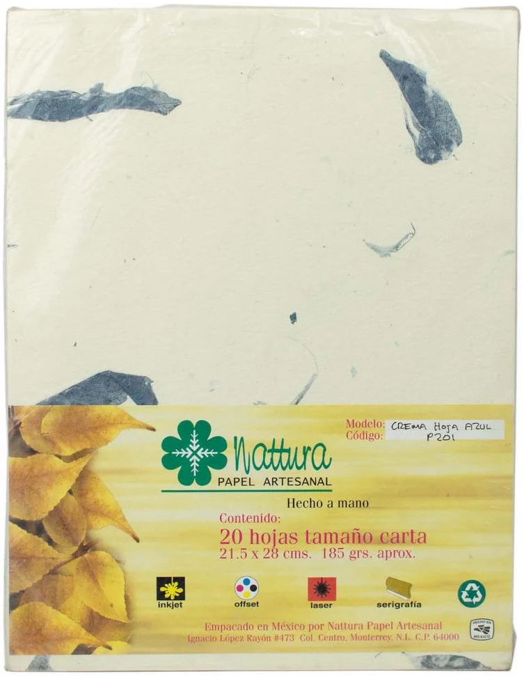 Papel Hecho Mano  185g c/20 Hojas  Carta Nattura® [Paquete] - Image 13