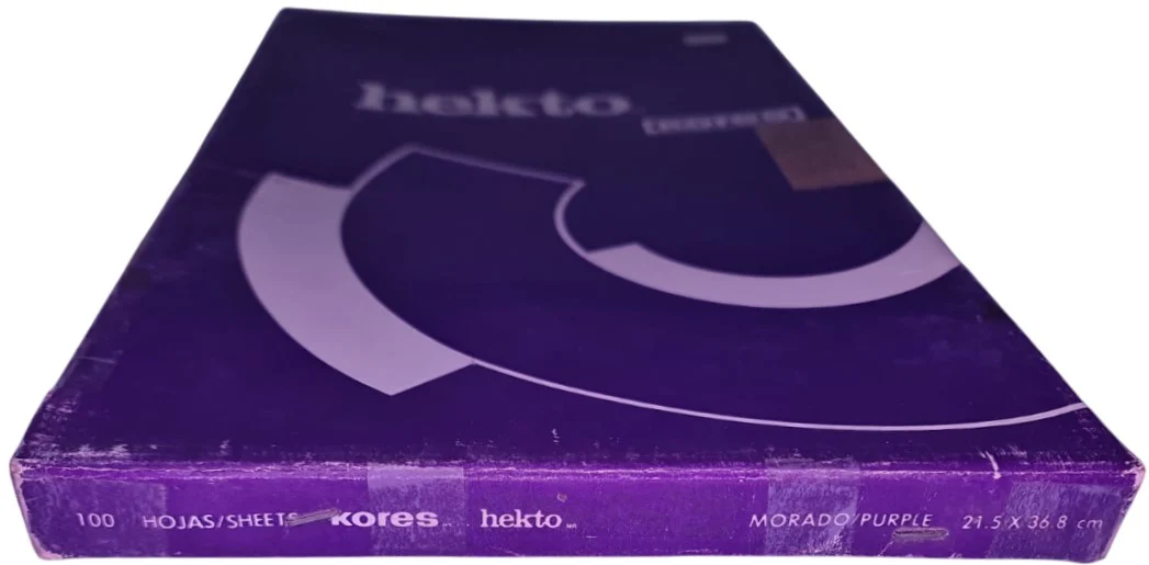 Papel Hectográfico Hecto Tiro Corto c/100 Morado 216 215×368mm Kores® [Paquete] - Image 3