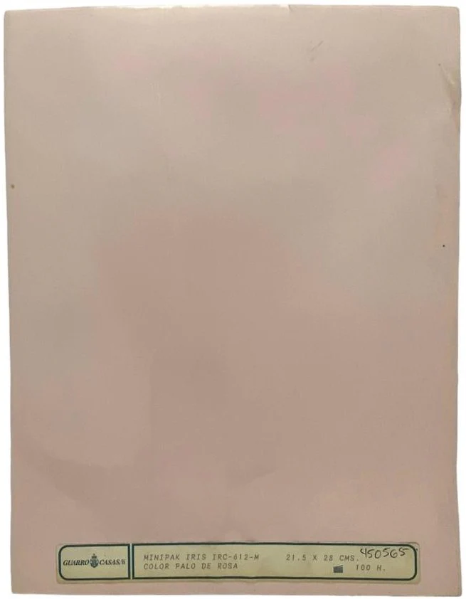 Papel Iris Pack c/100 80g Palo de Rosa Carta Guarrô Casas® [Cien hojas]