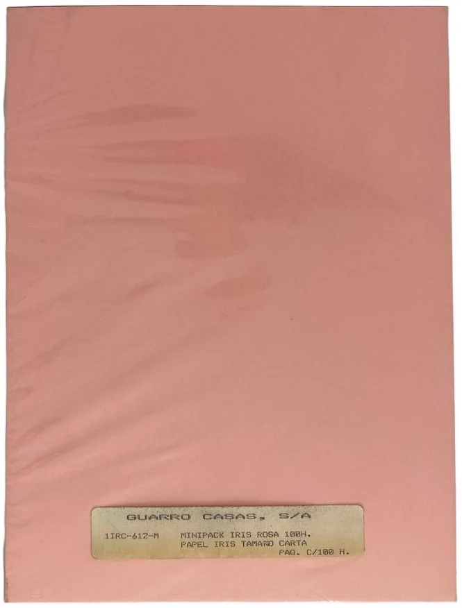 Papel Iris Pack c/100 80g Rosa Carta Guarrô Casas® 612 [Cien hojas]