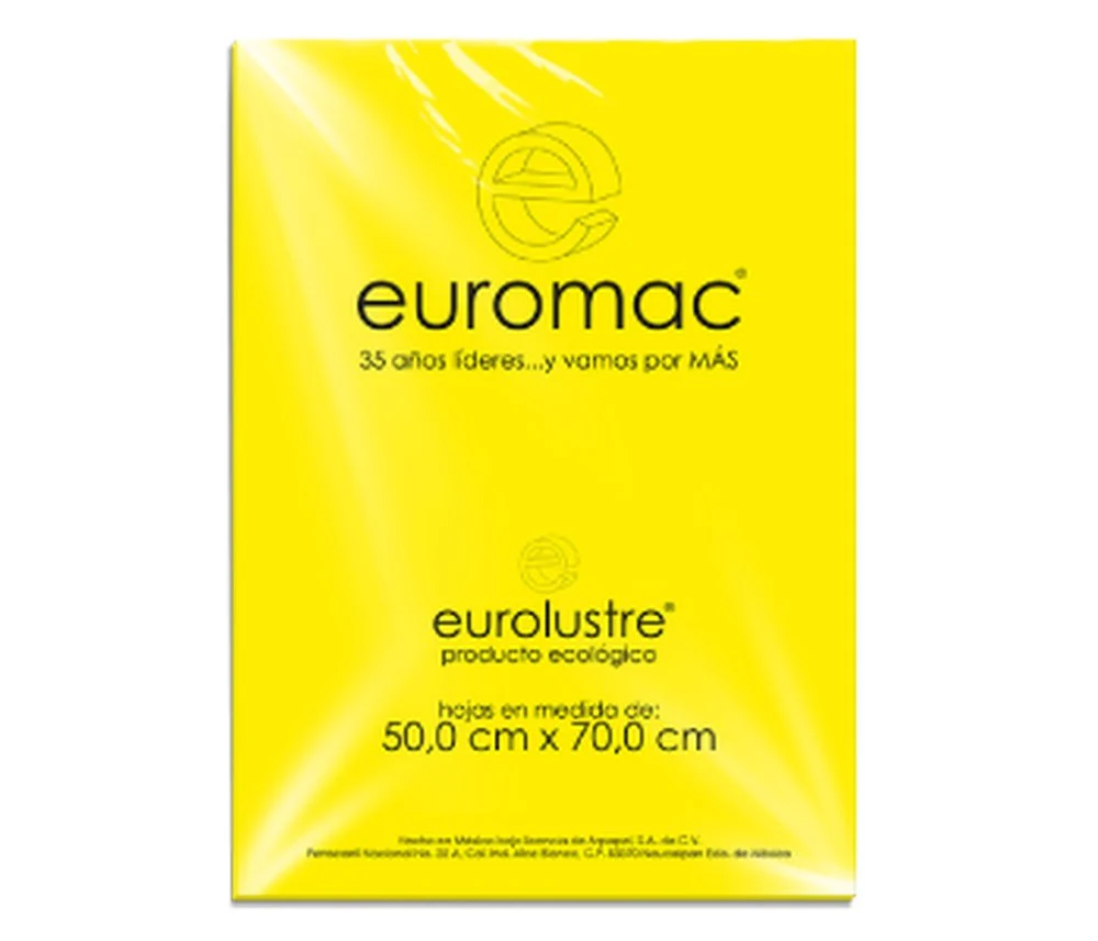 Papel Lustrina  24.5k 50×70 70g  Eurolustre euromac® [Hoja]