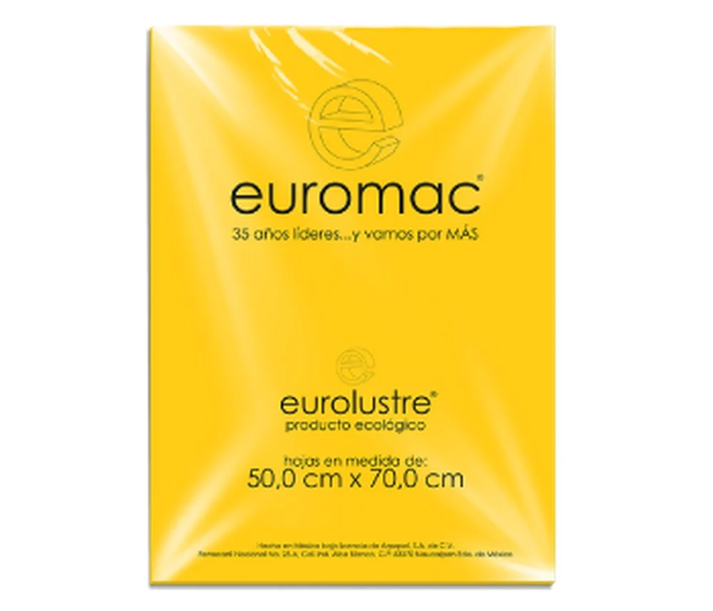 Papel Lustrina  24.5k 50×70 70g  Eurolustre euromac® [Hoja] - Image 2