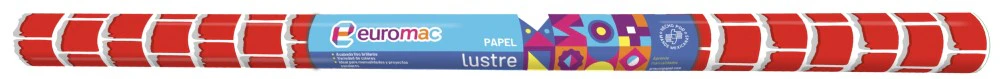 Papel Lustrina Eurolustre Ladrillo Grande .70×5m euromac® EL0194 [Rollo]