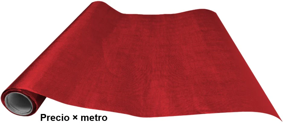 Papel Metalizado Irlandes Rollo Rojo .50×1m Satinado® [Metro] - Image 2
