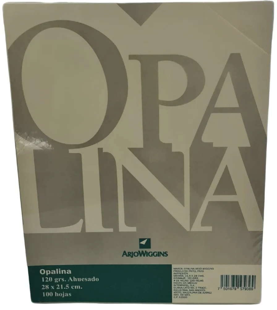 Papel Opalina paquete c/100 120g Ahuesado Carta Guarrô Casas® [Cien hojas]