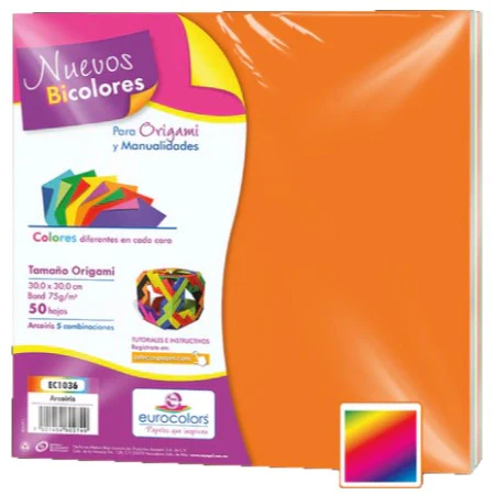 Papel p/Origami  E-Bicolor eurocolors [Paquete] - Image 15