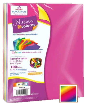 Papel p/Origami  E-Bicolor eurocolors [Paquete] - Image 16