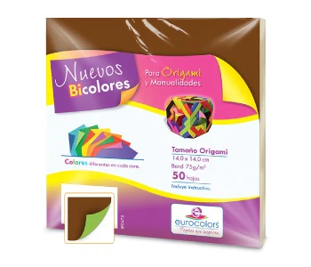 Papel p/Origami  E-Bicolor eurocolors [Paquete] - Image 6