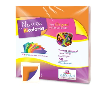 Papel p/Origami  E-Bicolor eurocolors [Paquete] - Image 7