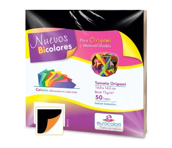 Papel p/Origami  E-Bicolor eurocolors [Paquete] - Image 8