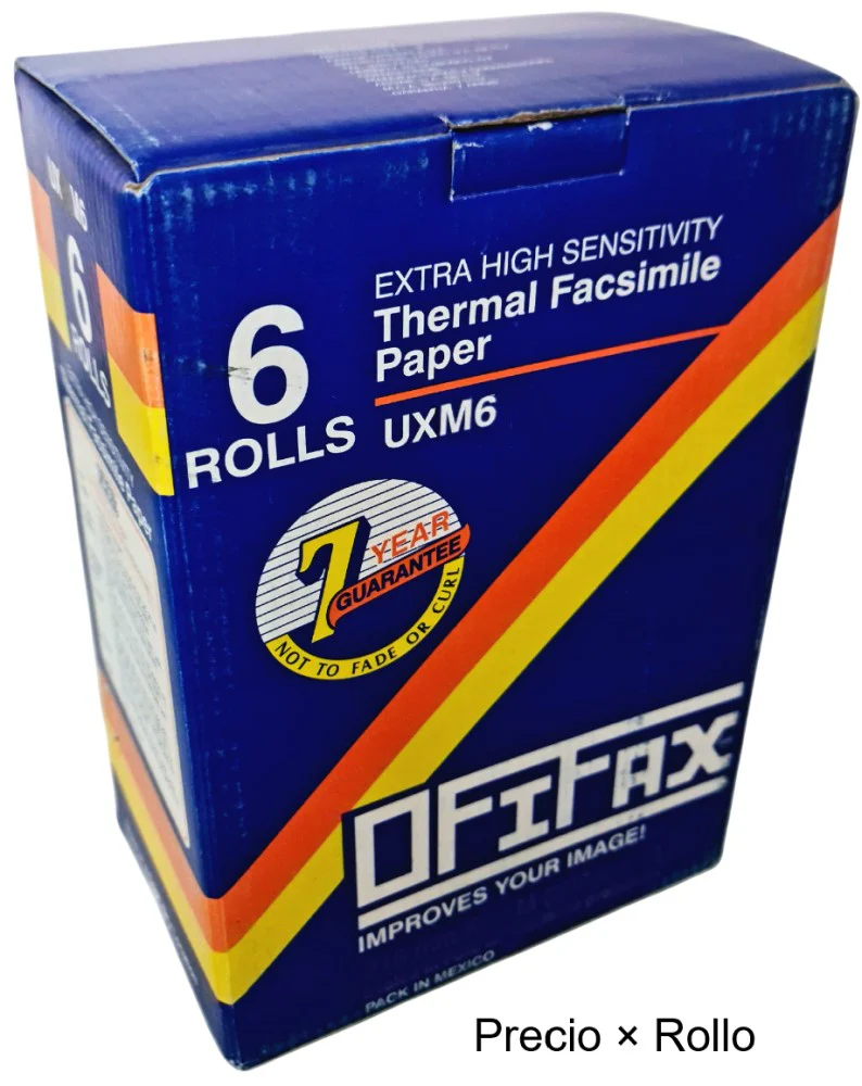 Papel para Fax Térmico .214×30m OFiFax® [Rollo] - Image 4