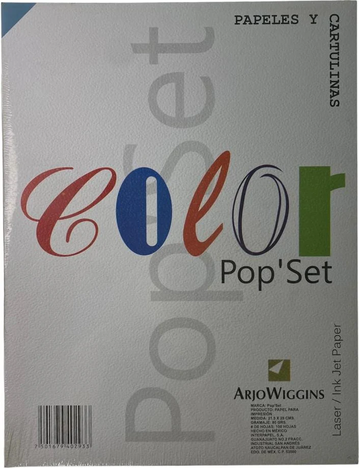 Papel Pop'Set  80g  Carta Paquete c/100 Arjowiggins® [Cien hojas] - Image 11