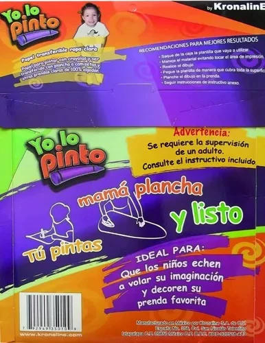 Papel Transfer p/Planchar c/10 Yo Lo Pinto Carta KronalinE® YLP010 [Paquete] - Image 2