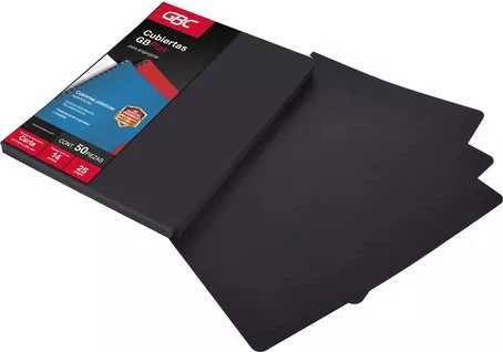 Pasta p/Engargolar GBPlak Liso c/50 Negro 22×28.5cm GBC® P3562 [Paquete] - Image 2