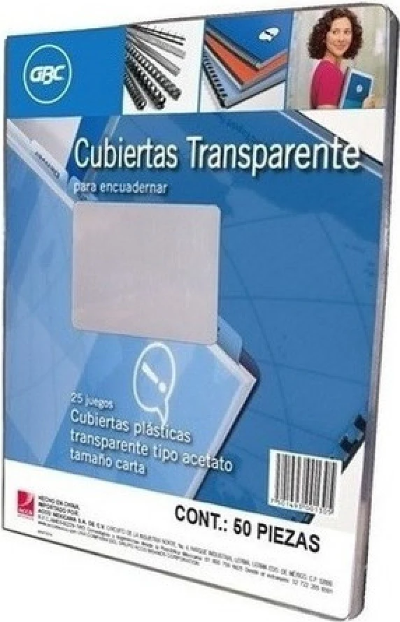 Pasta p/Engargolar Tipo Acetato c/50 Transparente 22×28.5cm GBC® M100305 [Paquete] - Image 2