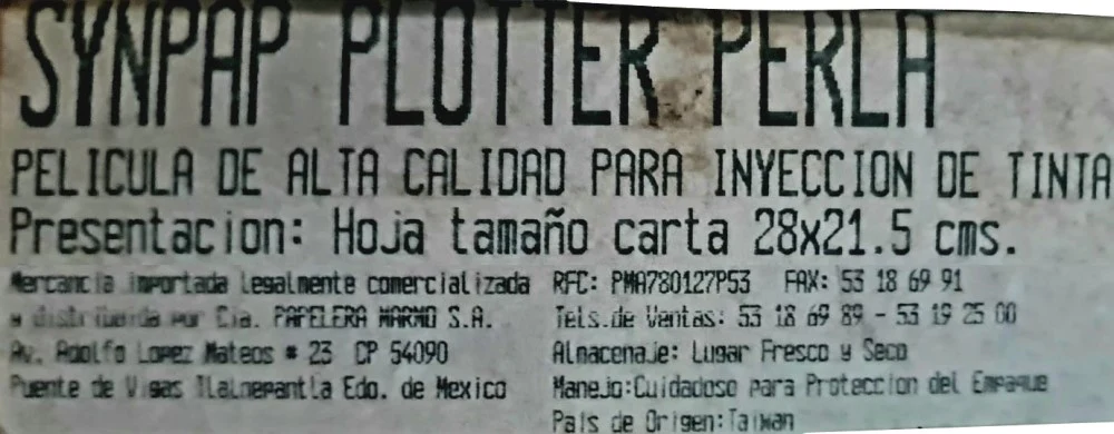 Película Poliéster Hoja Synpap InkJet 1/cara Perla 165micron Carta Marmo® [Hoja] - Image 2