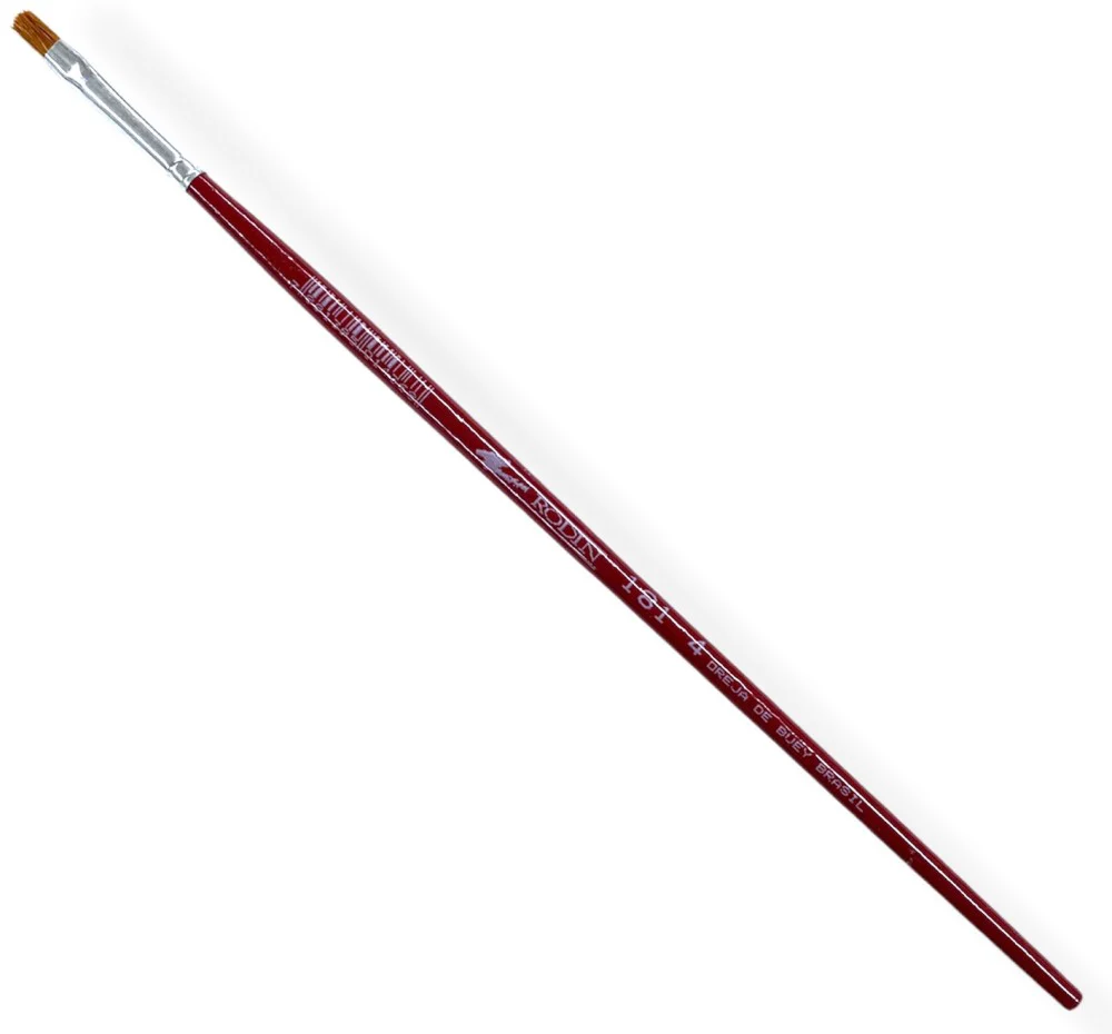 Pincel p/Acrílico 181  Rojo  Largo Plano pelo Oreja Buey Rodin® [Pieza] - Image 10