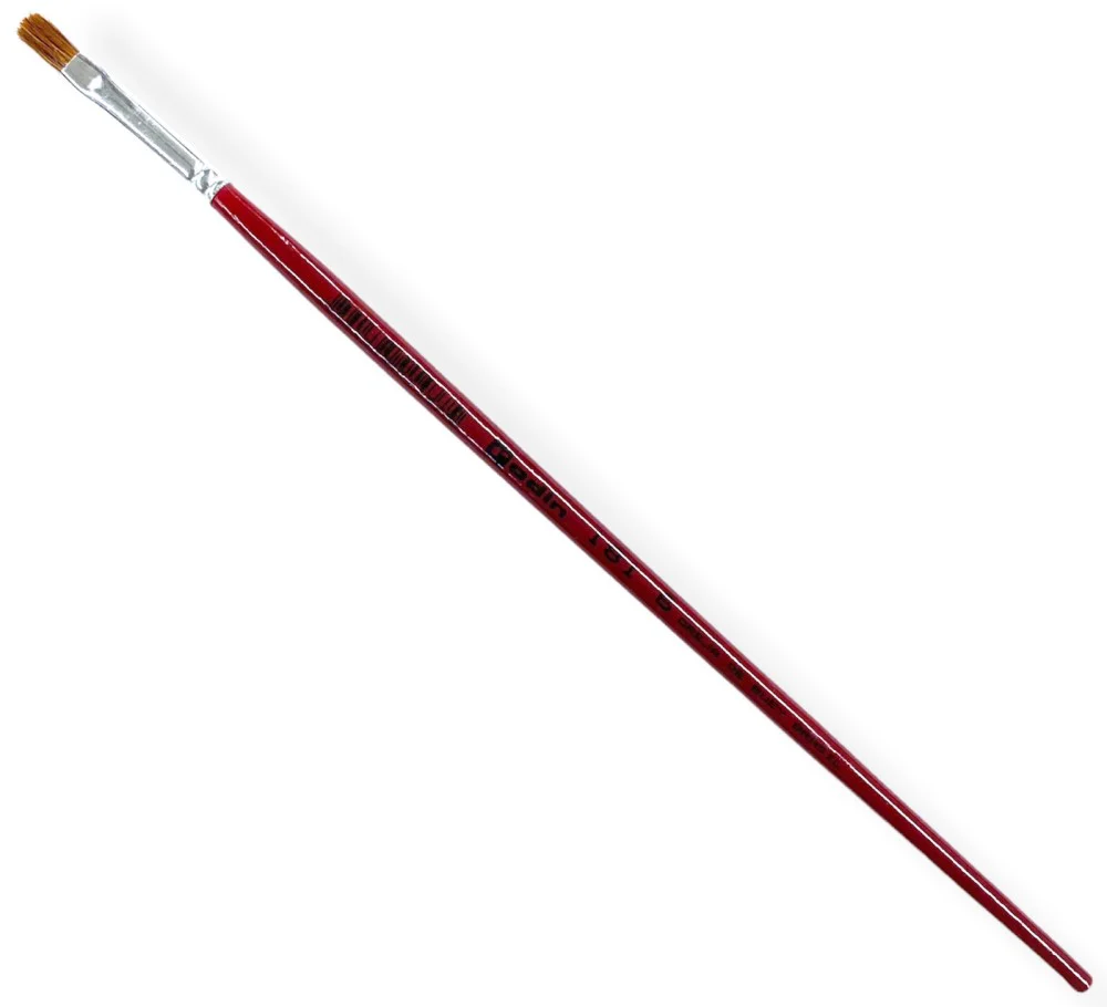 Pincel p/Acrílico 181  Rojo  Largo Plano pelo Oreja Buey Rodin® [Pieza] - Image 11