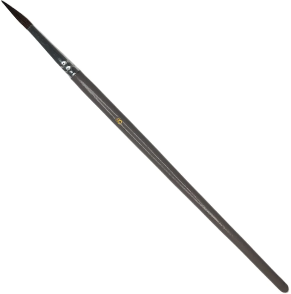 Pincel p/Acuarela Escolar Pelo de Pony #8 Gris Delta® PD8 [Pieza]