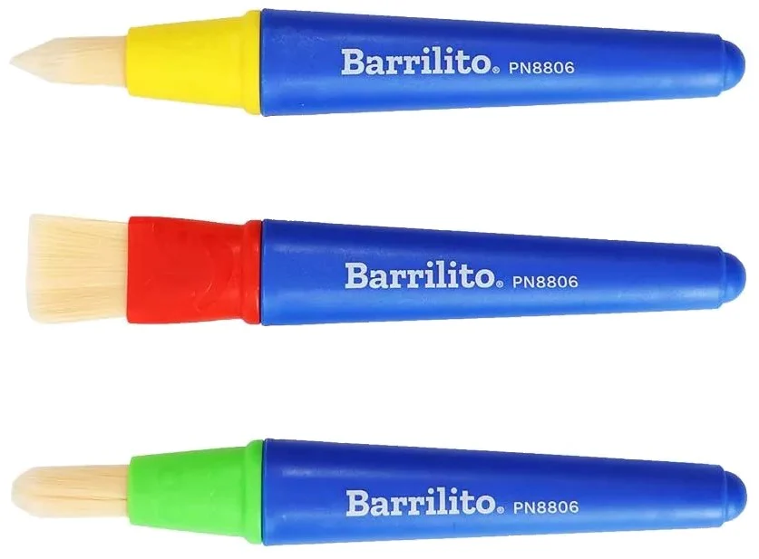 Pincel p/Manualidades Preescolar 3 Puntas c/3 Barrilito® PN8806 [Kit (Conjunto piezas] - Image 3